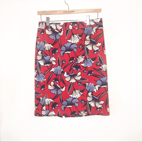 J.Crew Factory Floral Pencil Skirt-4 NWOT - Picture 3 of 8